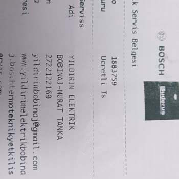 Buderus Kombi Servisinden Memnuniyetsizlik Ve Yüksek Ücretler