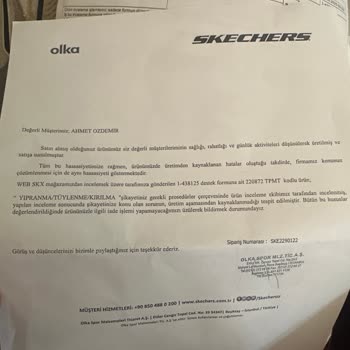Skechers Ayakkabıda 2 Ayda Yırtılma Ve İade Sorunu