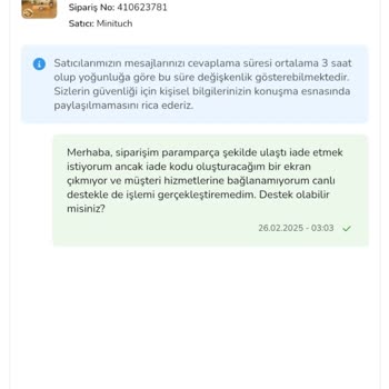 Kırık Gelen Hediye Ve İade Sürecindeki Sorunlar