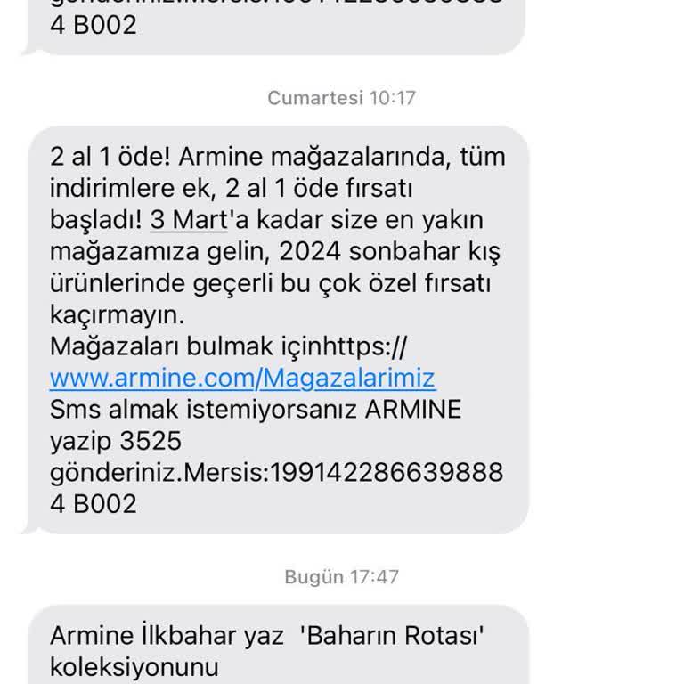 Armine Kampanya Bilgilendirmesi Yanıltıcı Çıktı