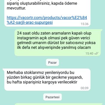 Ürün Gönderimi Yapılmadı Ve İletişimsizlik Sorunu
