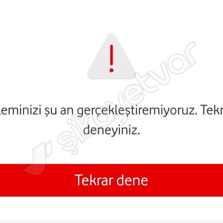 Vodafone FreeZone Başvurusunda Hata Ve Tanımlama Sorunu