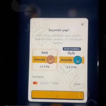 Turkcell Bardak Oyunu Hatası