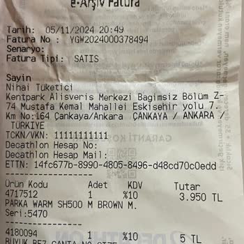 Decathlon Kabanında Renk Bozulması Ve İade Sorunu
