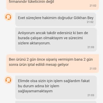 Yanlış Fiyat Nedeniyle İptal Edilen Siparişler