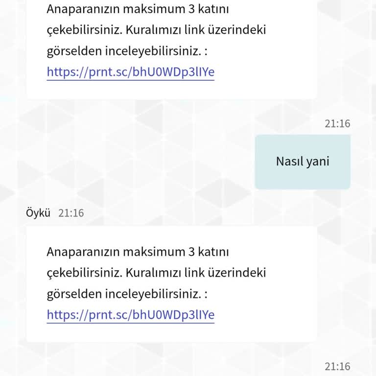 Kazançlarımı Geri Alamıyorum