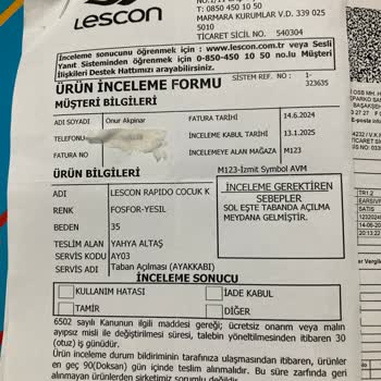 Lescon Krampon Kalitesizliği Ve İlgisiz Mağaza Deneyimi