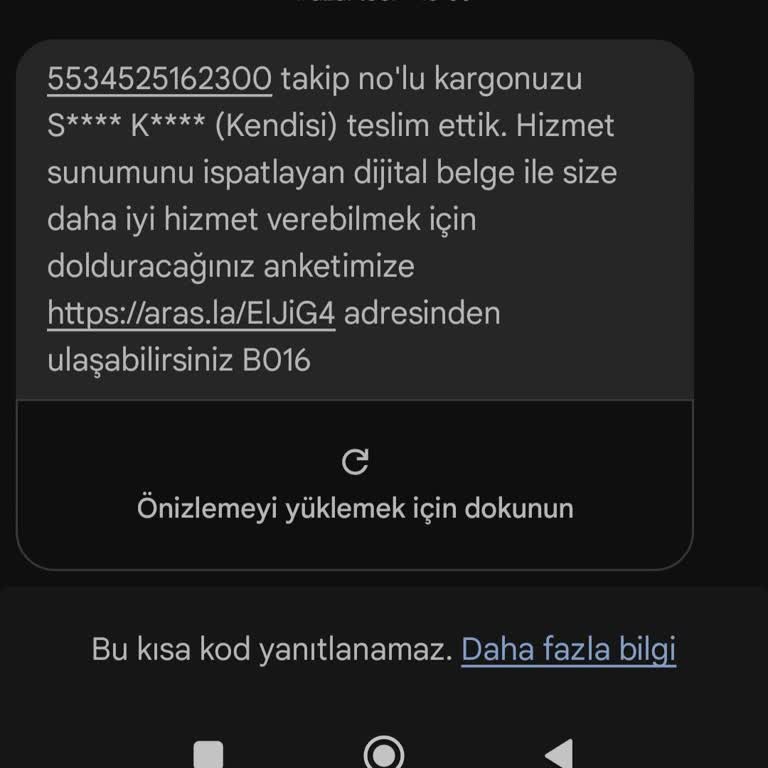 Teslim Edilmemiş Kargo Sorunu