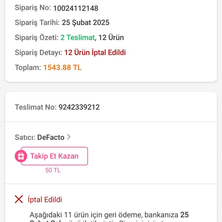Trendyol'un İndirim Kampanyası Sonrası İptal Edilen Siparişler