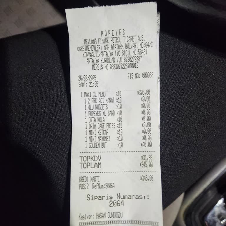 Popeyes Şubesinde Uzun Bekleme Ve Eksik Sipariş Sorunu