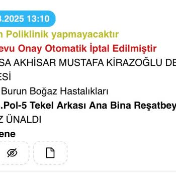 Sürekli İptal Edilen Randevularla Mağduriyet