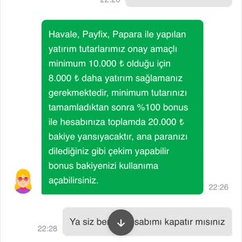 Yatırım Sonrası Hesaba Yansımayan Tutar Sorunu