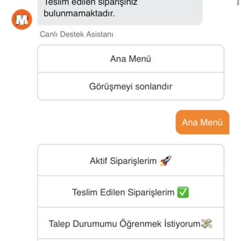 Migros Sanal Market Siparişim Teslim Edilmedi Ve Yanlış Bilgi Verildi