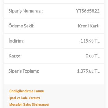 Sipariş Hatası Ve Yetersiz Müşteri Hizmeti