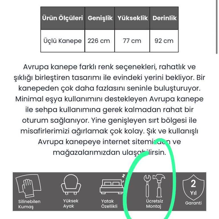 Ücretsiz Montaj Vaadiyle Ek Ücret Şoku