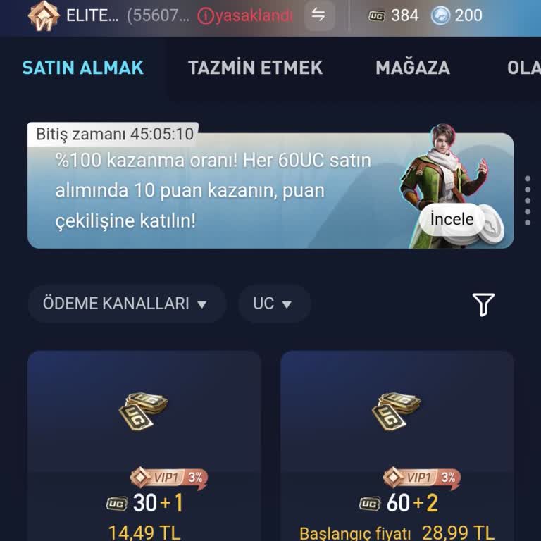 PUBG | Pubgmobile.com Yanlış Hesaba Aktarılan UC'nin İadesi!