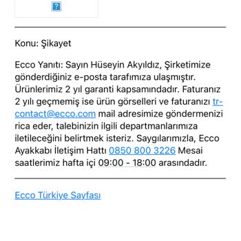 Ecco Ayakkabıda Beklenmedik Yırtık Ve Hayal Kırıklığı