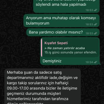 Kıyafetsepeti.com'dan Para İadesi Sorunu Ve İletişim Eksikliği