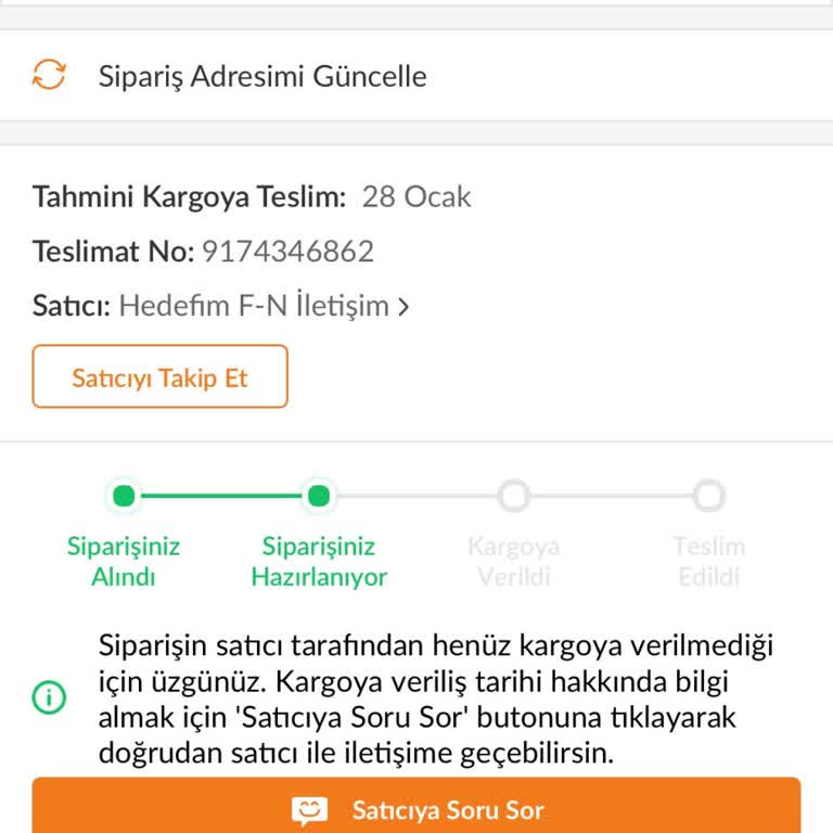 Trendyol Siparişim 1 Aydır Kargoya Verilmedi: Çözüm Bekliyorum