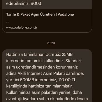 Vodafone İnternet Aşım Sorunu Ve Çözüm Beklentisi