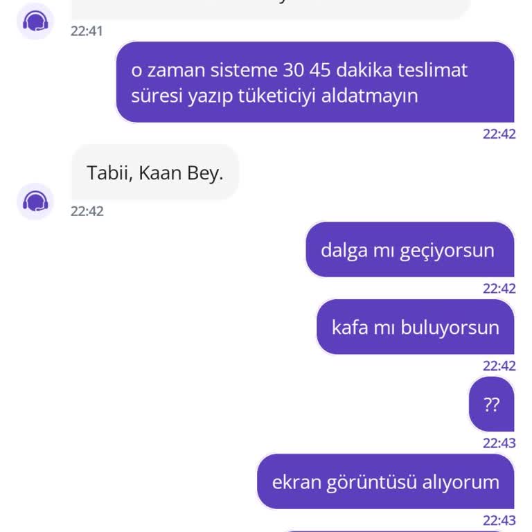 Getir Siparişi 120 Dakikadır Gelmedi Temsilci Dalga Geçiyor
