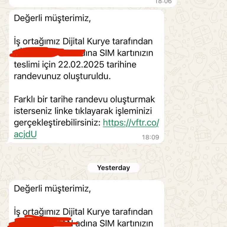Vodafone Sim Kart Teslimatı 3 Kez Gecikti İletişim Kurulamıyor