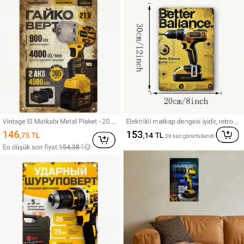 Matkap Beklerken Metal Poster Şoku