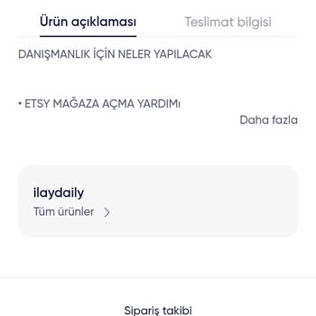 İly Butik Shopier'den Alınan Danışmanlık Hizmetinde Hayal Kırıklığı Ve İletişim Sorunları