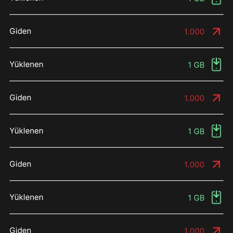 Kim GB İster 4 Tane 1 GB Yükledim Ama Gelmedi!