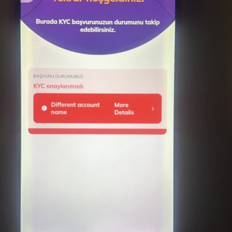 Soyadı Değişikliği Nedeniyle KYC Doğrulama Sorunu