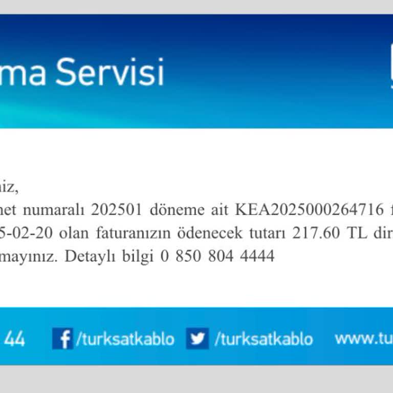 TÜRKSAT Kablo Net İle Bağlantı Taşıma Sorunu