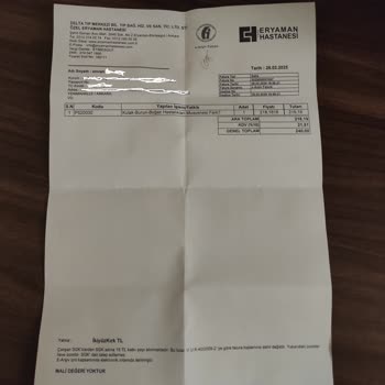 Ek Ücret Sürprizi: Hastane Deneyimim