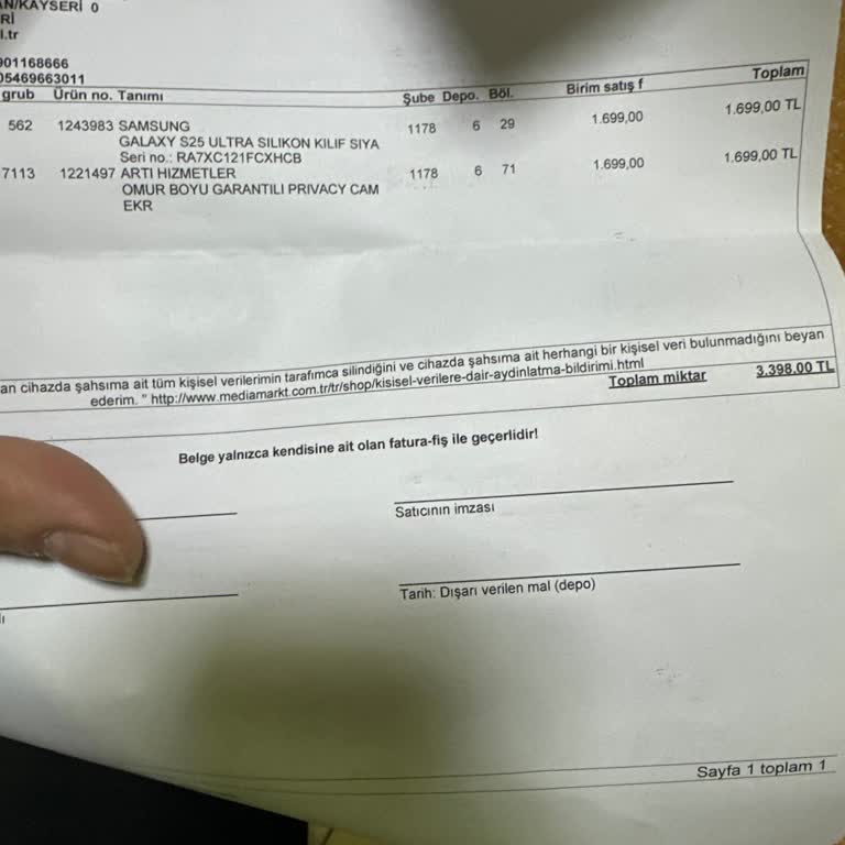 Garanti Sözü Verilen Kılıfın Değişim Sorunu