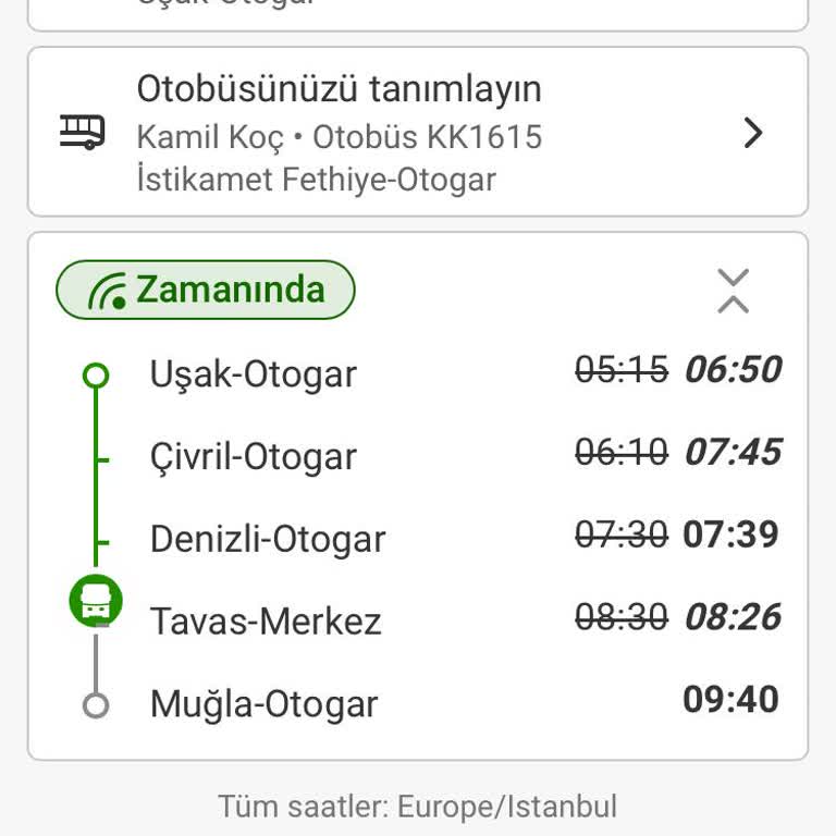 Kamil Koç'un Seyahat Planımı Altüst Etmesi
