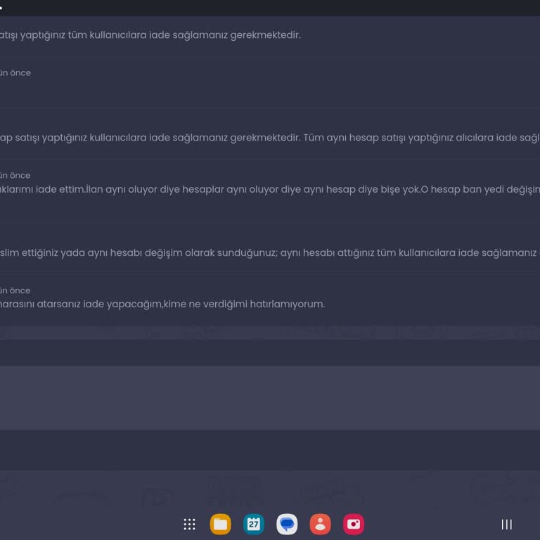 Hatalı Hesap Satışında Çözüm Arayışı