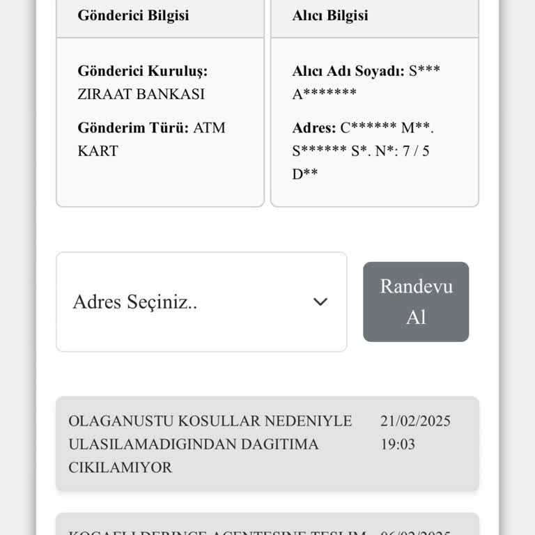 Kart Teslimatında Yaşanan Gecikme Sorunu