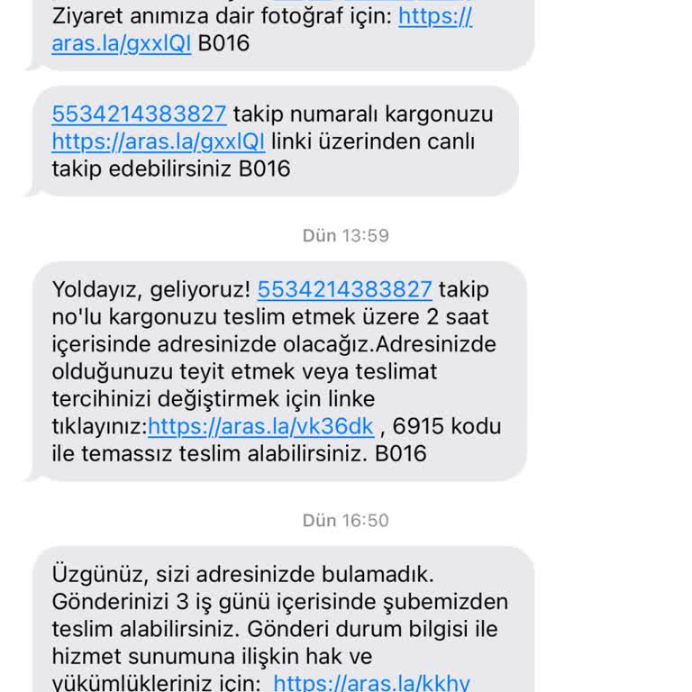 Aras Kargo'nun Teslimat Sorunu Ve Müşteri Hizmetleri Yetersizliği