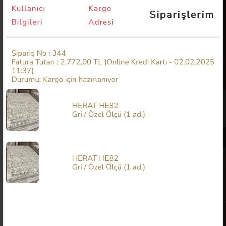 Teslim Edilmeyen Halı Siparişi Ve İade Sorunu
