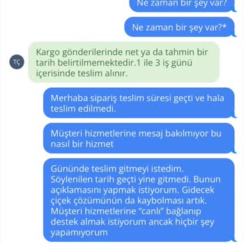 Teslim Edilmeyen Çiçekler, Yanıt Vermeyen Müşteri Hizmetleri