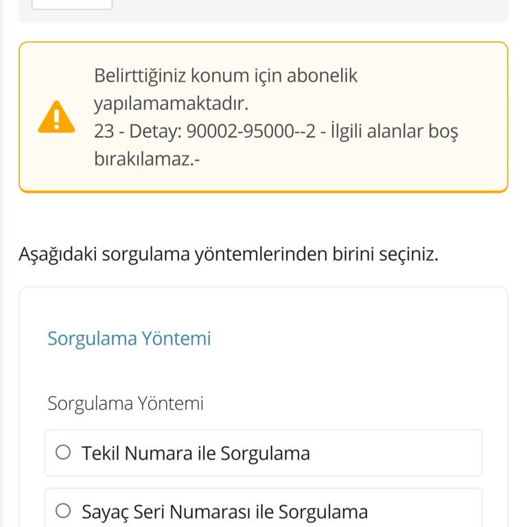 E-Devlet Üzerinden Abonelik Başvurusu Sorunu
