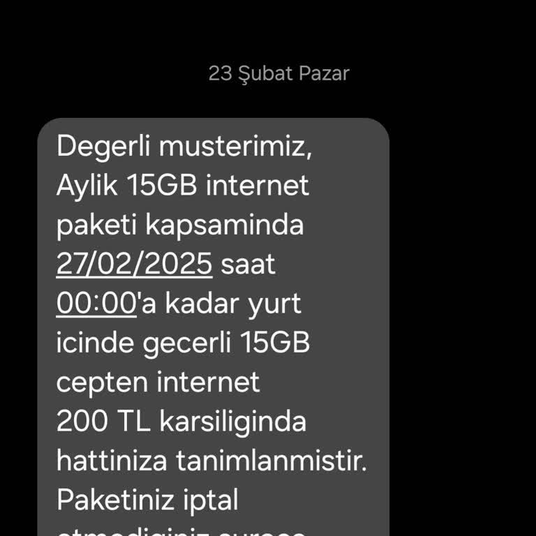 Mobil Paket Süresi Beklenenden Kısa Sürdü