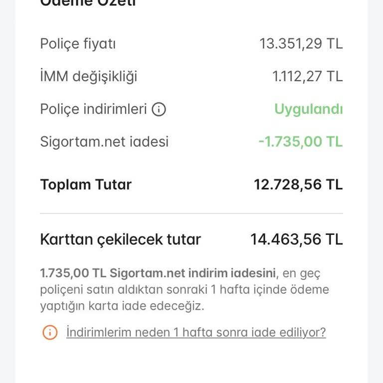 Sigortam.net'ten Yanıltıcı Teklif Ve İade Sorunu