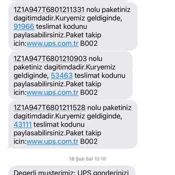 Hilti'den Gelen Yanıtsız SMS Bildirimleri