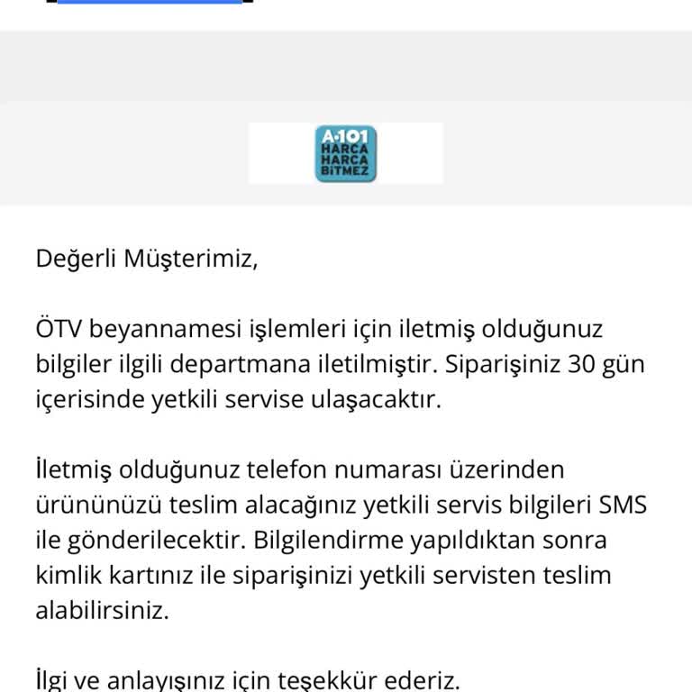 A101 Ve Volta'dan Teslimat Sorunu