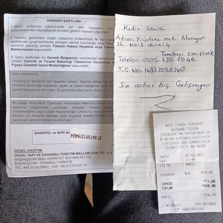 Garanti Sürecinde Aksama Ve İade Talebi