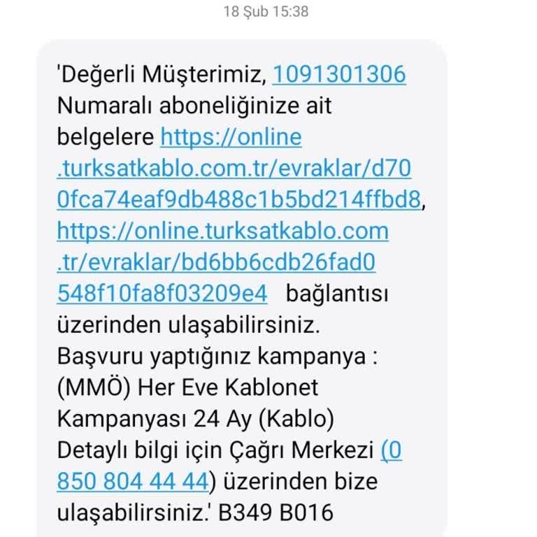 TÜRKSAT Kablo Net Nakil Sorunu