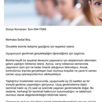 Sunexpress Rötar Ve Tazminat Sorunu