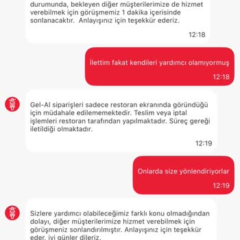 Burger King Siparişim İptal Edilmedi, İade Alamadım