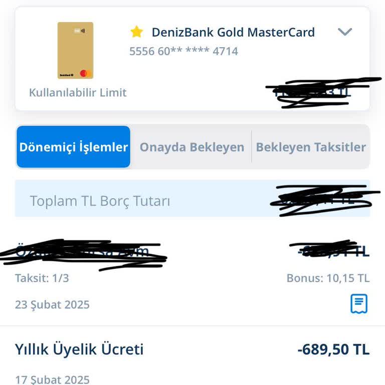 Denizbank'tan Haksız Kart Aidatı Şoku: Aidat İadesi Talebi