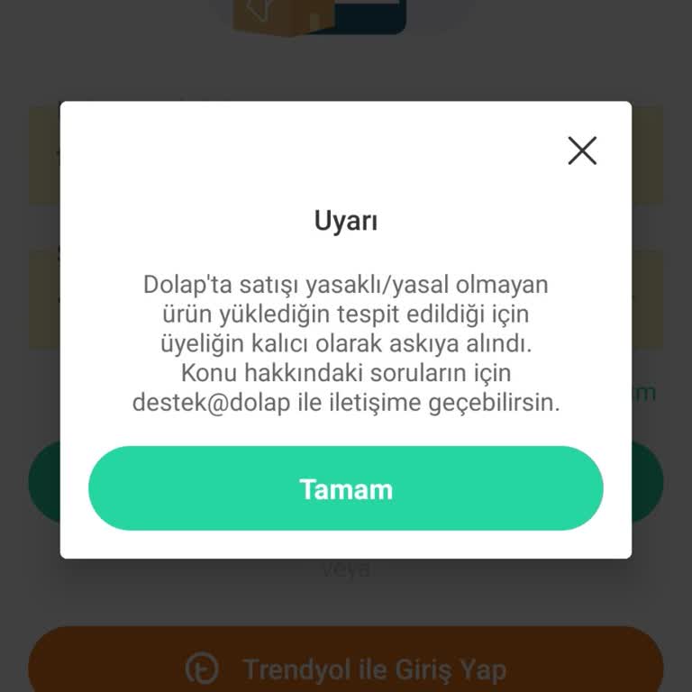 Trendyol Dolap'ta Haksız Hesap Kapatma Sorunu